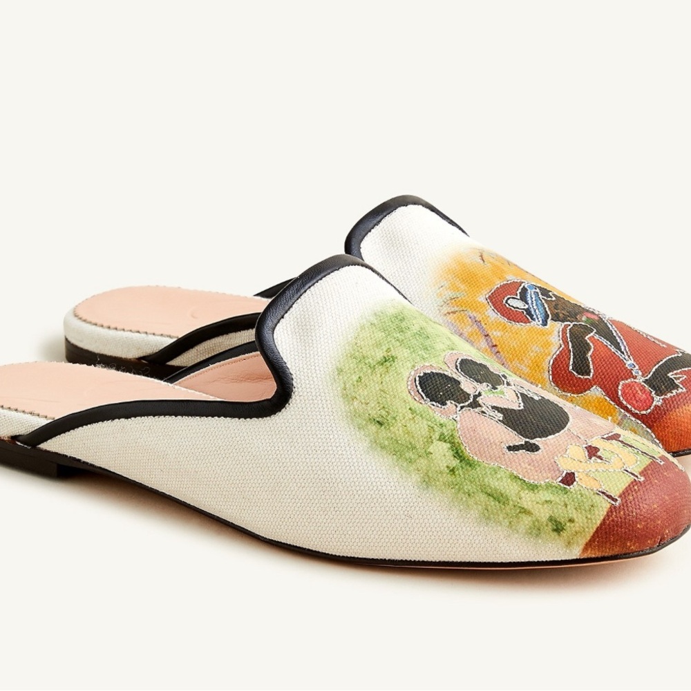 Cassi Namoda X J.Crew Smoking Slipper Mules